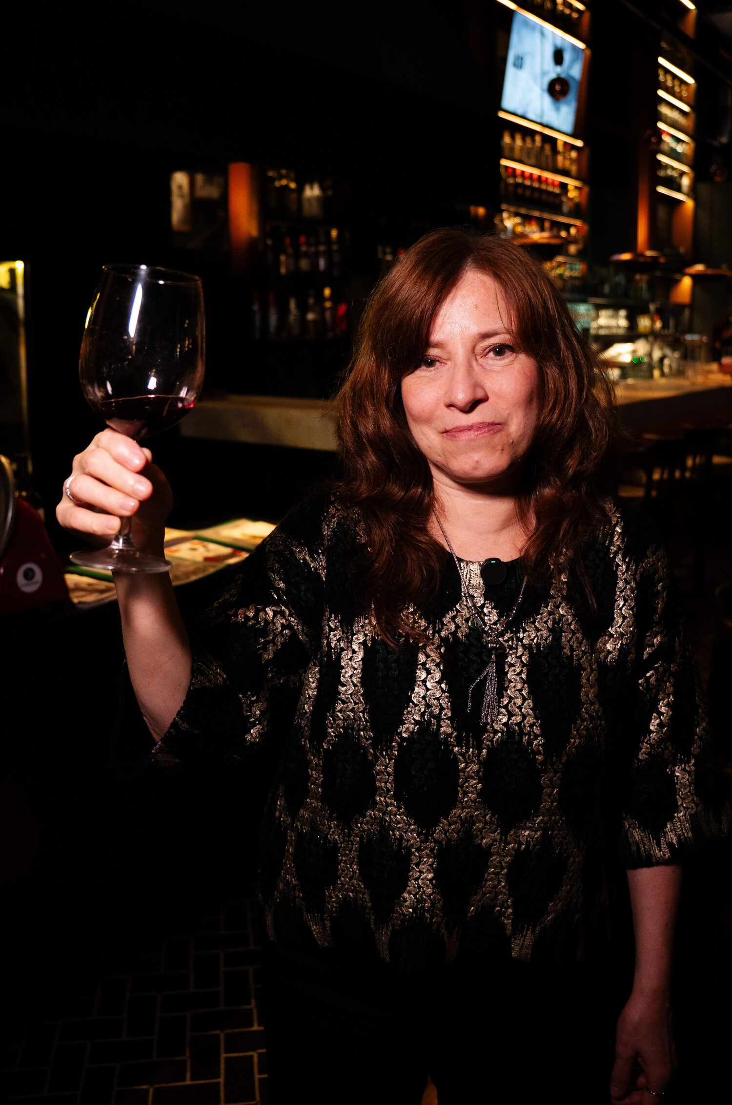 Brindis en la mesa