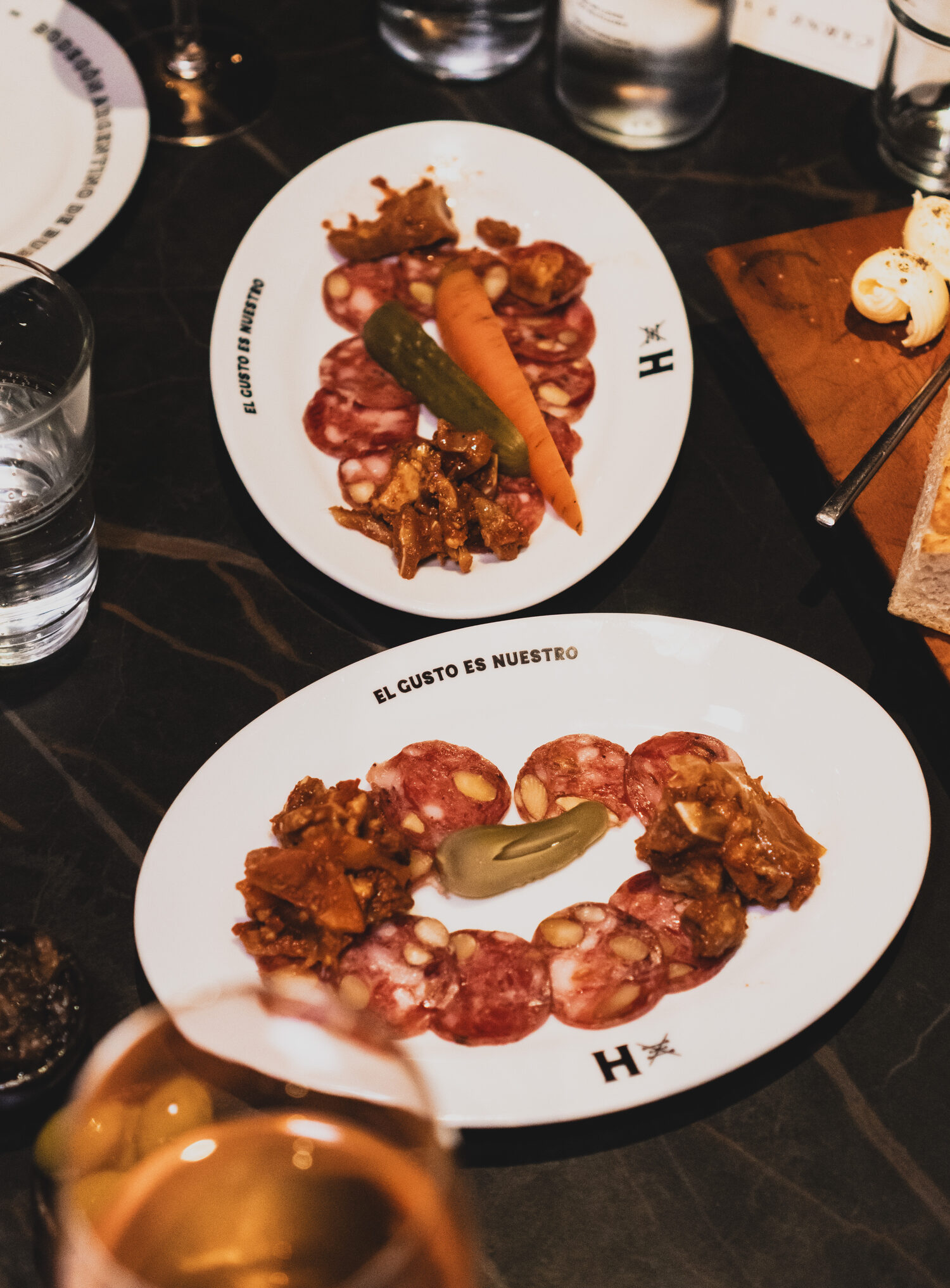 Aperitivos de la mesa