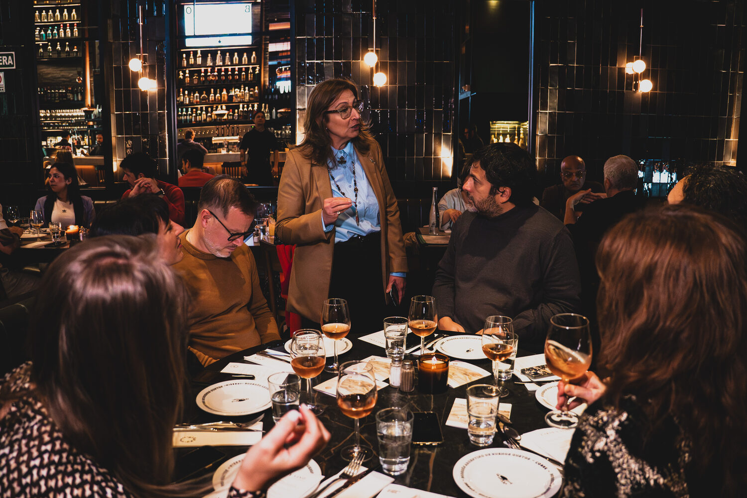 Presentaci&oacute;n en el restaurante