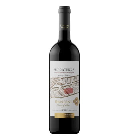 Supraterra Sur, Malbec de parcela criado en cerámica, Finca Bandini, Luján de Cuyo