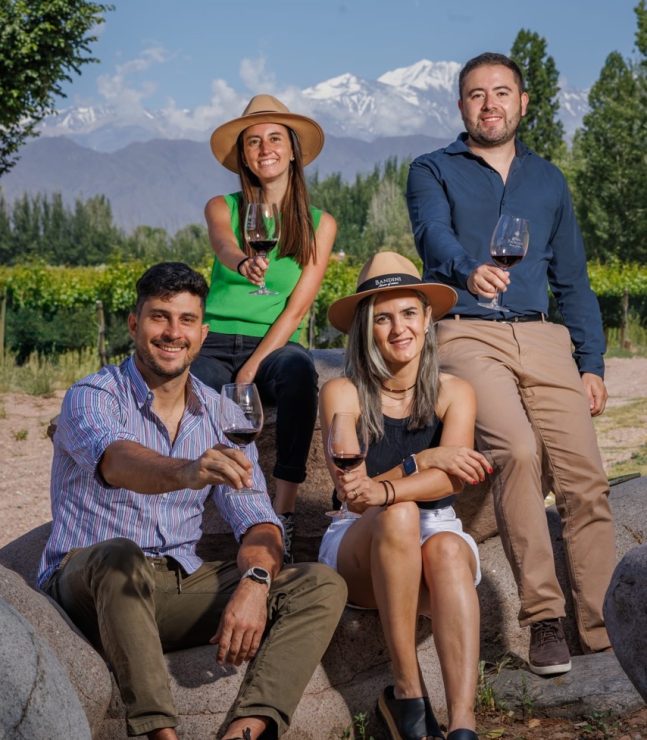 Equipo de enólogos y winemakers de Finca Bandini, Luján de Cuyo, Mendoza
