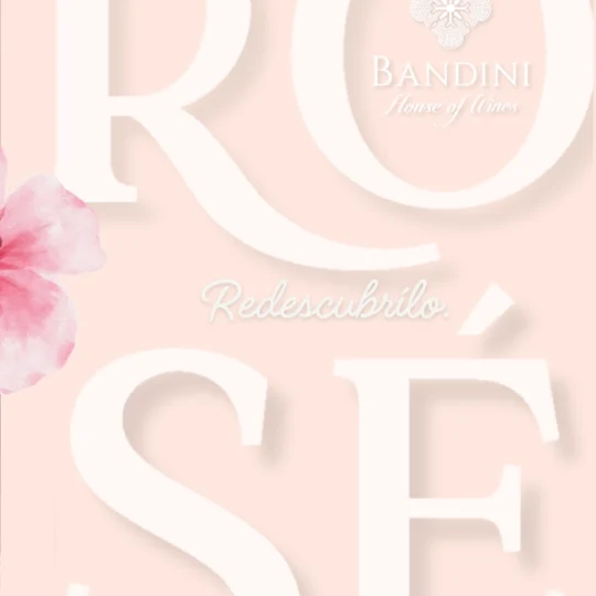 Bandini Rosé de Malbec, del viñedo de Dos Cauces